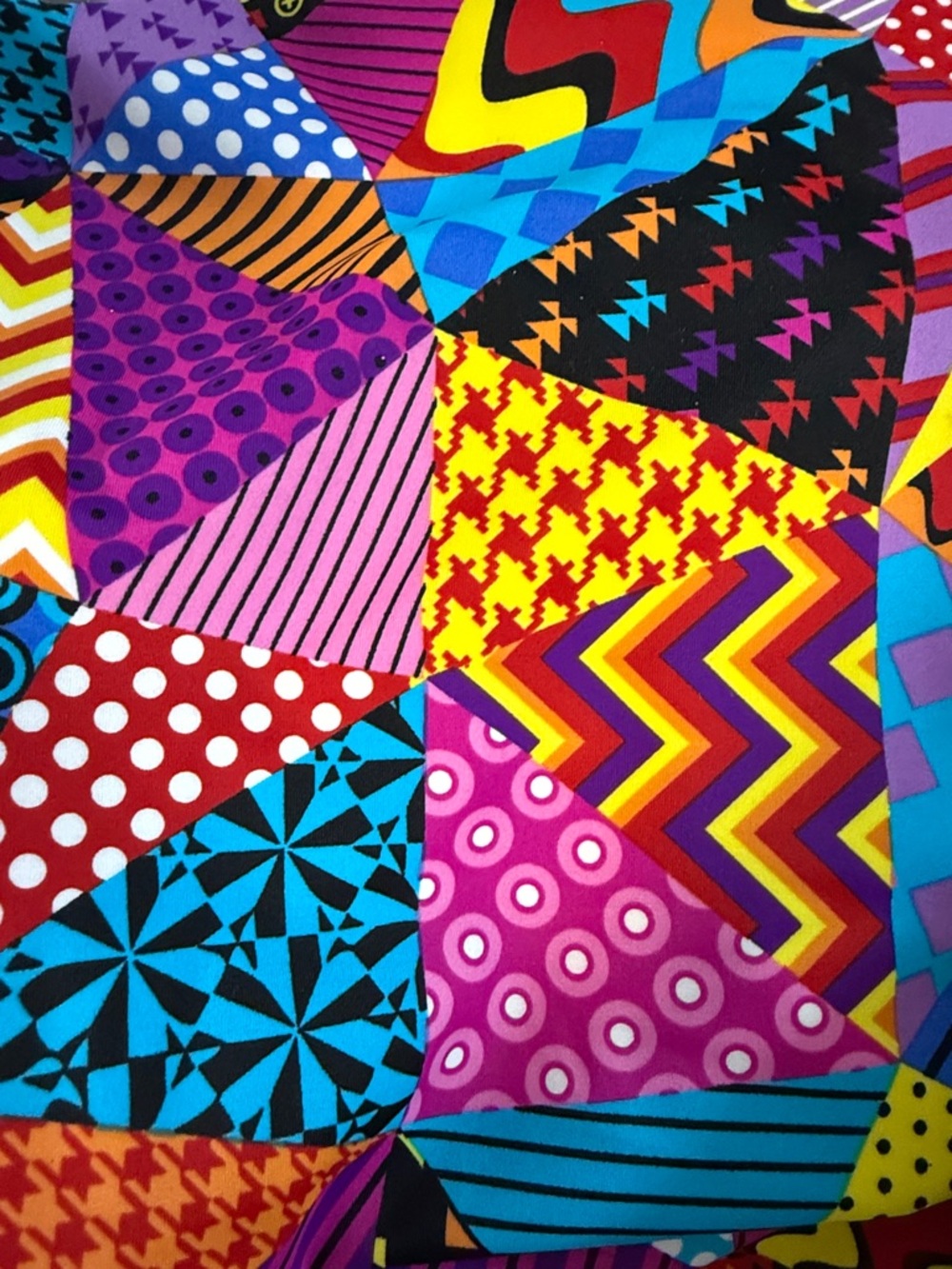 Colorful Geometric Patchwork Bikini Bottom - Picture 6 of 9